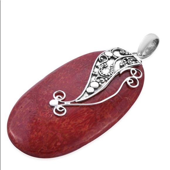 Sponge Coral Pendant in Sterling Silver - Picture 3 of 8